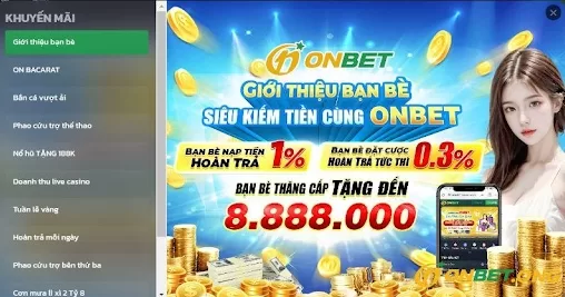 Giới thiệu bạn bè siêu kiếm tiền cùng onbet